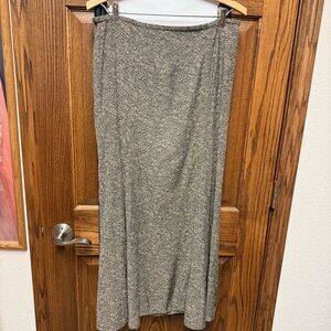 Norton McNaughton Black Taupe A-line Skirt